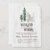 Invitation pour un week-end dans les bois (Devant)