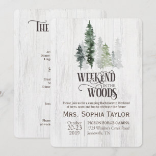 Invitation pour un week-end dans les bois