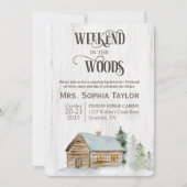 Invitation pour un week-end dans les bois (Devant)