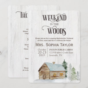 Invitation pour un week-end dans les bois
