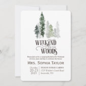 Invitation pour un week-end dans les bois (Devant)