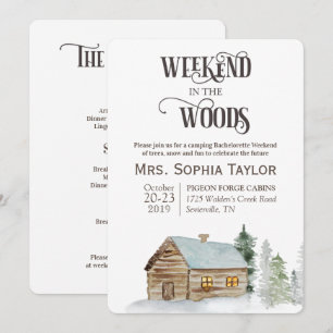 Invitation pour un week-end dans les bois