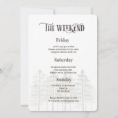 Invitation pour un week-end dans les bois (Dos)