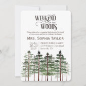 Invitation pour un week-end dans les bois (Devant)