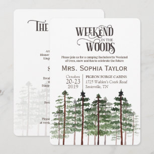 Invitation pour un week-end dans les bois