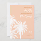 Invitation pour un week-end de célibataire à Palm (Devant)