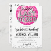 Invitation pour un week-end de célibataire disco (Devant / Derrière)