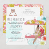 Invitation pour un week-end de détente sur la plag (Devant / Derrière)