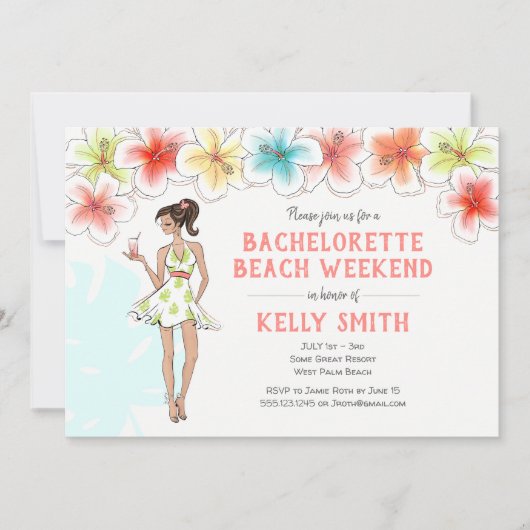 Invitation pour un week-end de détente sur la plag (Devant)