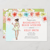 Invitation pour un week-end de détente sur la plag (Devant / Derrière)