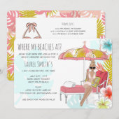 Invitation pour un week-end de filles à la plage (Devant / Derrière)