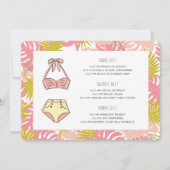 Invitation pour un week-end de filles à la plage (Dos)