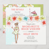 Invitation pour un week-end de filles à la plage (Devant / Derrière)