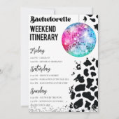 Invitation pour un week-end d'enterrement de vie d (Dos)