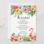 Invitation pour un week-end d'enterrement de vie d (Dos)