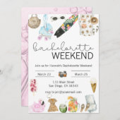 Invitation pour un week-end d'enterrement de vie d (Devant / Derrière)