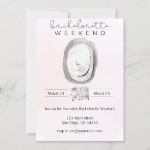 Invitation pour un week-end d'enterrement de vie d