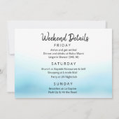 Invitation pour un week-end d'enterrement de vie d (Dos)
