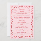 Invitation pour un week-end d'enterrement de vie d (Dos)