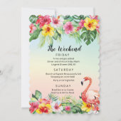 Invitation pour un week-end d'enterrement de vie d (Dos)