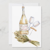 Invitation pour un week-end entre filles au vignob (Dos)