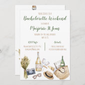 Invitation pour un week-end entre filles au vignob (Devant / Derrière)