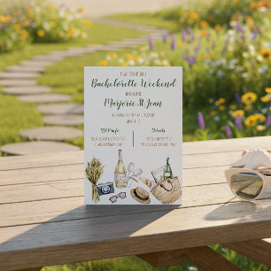 Invitation pour un week-end entre filles au vignob
