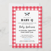 Invitation pour une Baby-Q sous la douche à carrea (Devant)