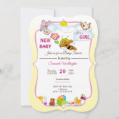 invitation pour une baby shower (Devant)