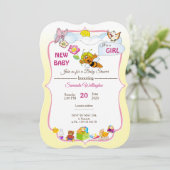 invitation pour une baby shower (Debout devant)