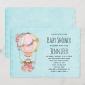 Invitation pour une Baby Shower à l'aquarelle Mont (Devant / Derrière)