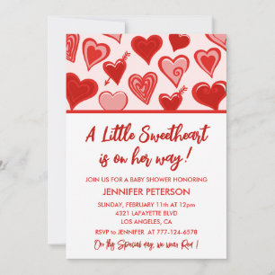 Invitation pour une baby shower à thème Saint-Vale