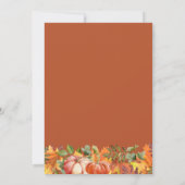 Invitation pour une Baby Shower Automne Petite Cit (Dos)