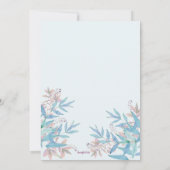 Invitation pour une Baby Shower avec du Bleu et du (Dos)