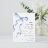 Invitation pour une Baby Shower avec un Nœud Papil (Debout devant)