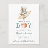 Invitation pour une Baby Shower avec un Ours en Pe (Devant)