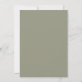 Invitation pour une Baby Shower avec un Ours Vert (Dos)