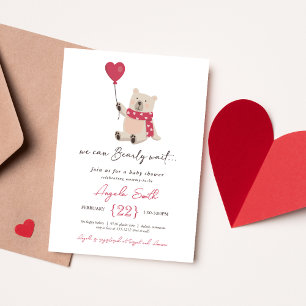 Invitation pour une Baby Shower avec un Ourson Mig
