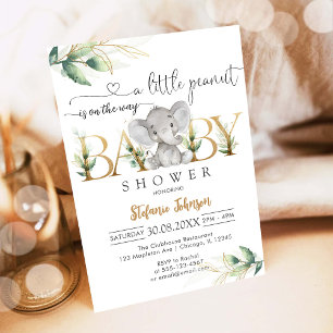 Invitation pour une Baby Shower Bébé Cacahuète