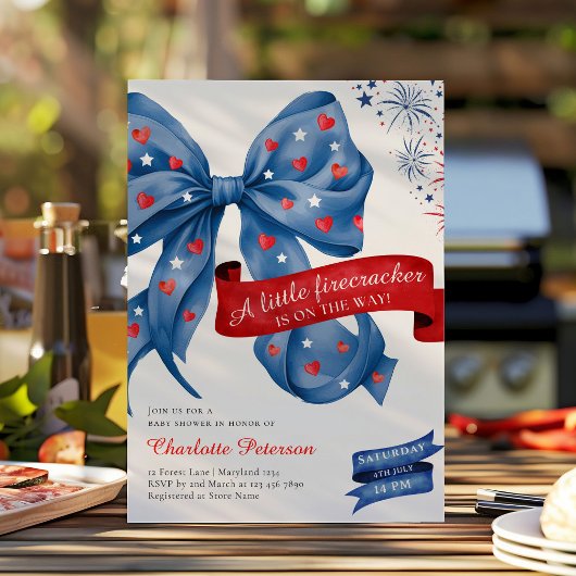 Invitation pour une Baby Shower Bébé Petite Fusée