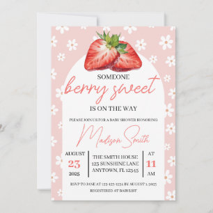 Invitation pour une Baby Shower Berry Sweet