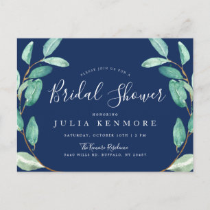 Invitation pour une Baby Shower Botanique Soirée