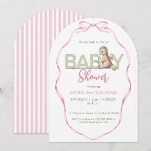 Invitation pour une baby shower Cute dragon