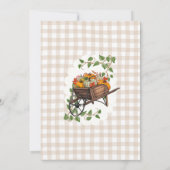 Invitation pour une Baby Shower de Bébé Citrouille (Dos)