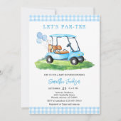 Invitation pour une Baby Shower de golf Let's Par- (Devant)