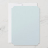 Invitation pour une Baby Shower de Lapin Mignon (Dos)