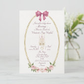 Invitation pour une baby shower de princesse simpl (Debout devant)