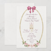 Invitation pour une baby shower de princesse simpl (Devant / Derrière)