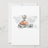 Invitation pour une baby shower de voyage aventure (Dos)