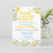 Invitation pour une Baby Shower Douce Comme une Ab (Debout devant)
